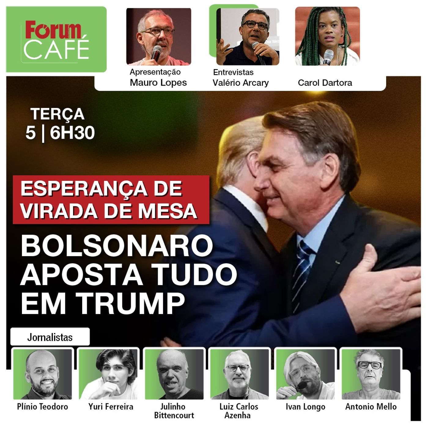 Esperança derradeira: Bolsonaro aposta tudo em Trump | Haddad garante: pacote sai logo | Café | 5.11