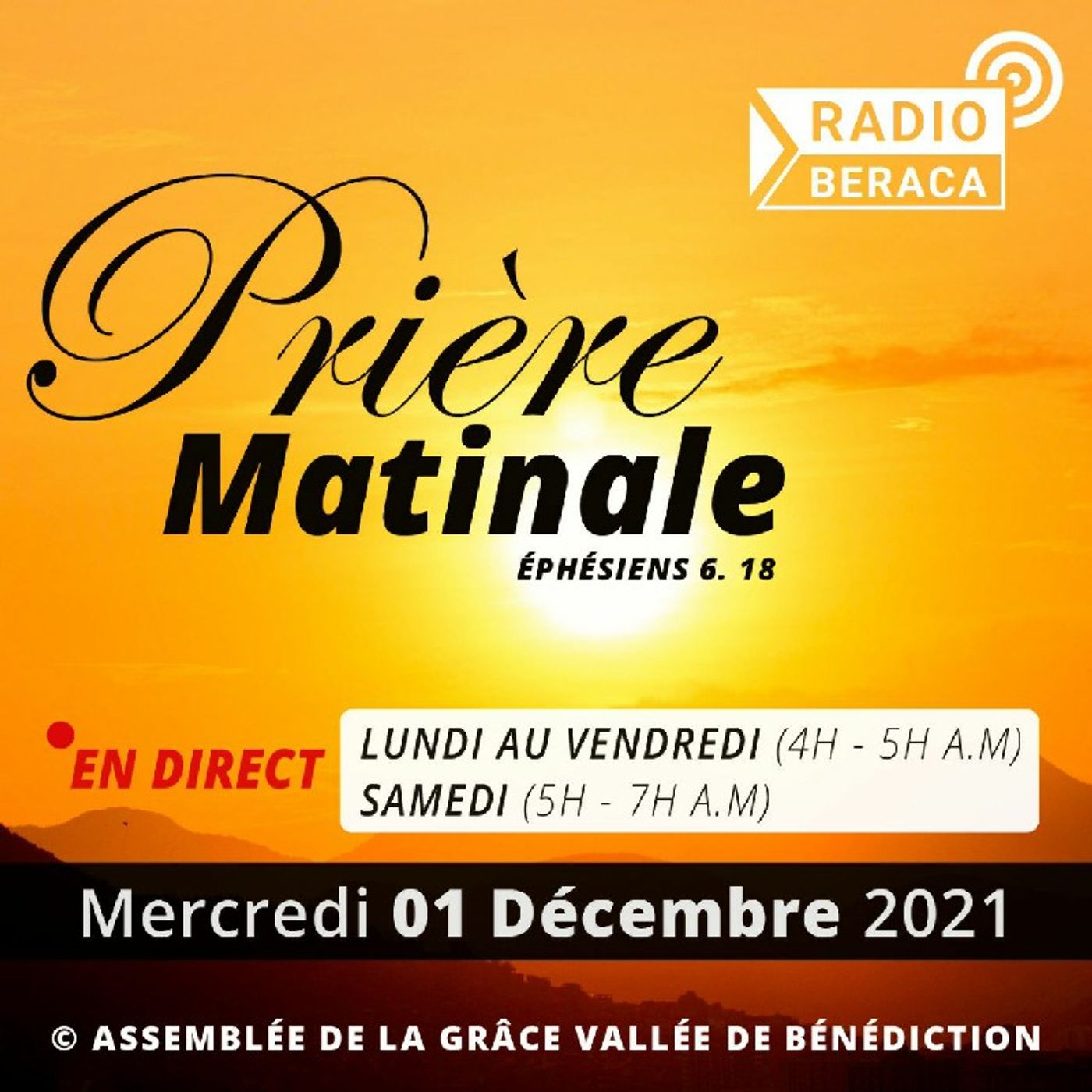 01/12/2021- Prière matinale episode artwork
