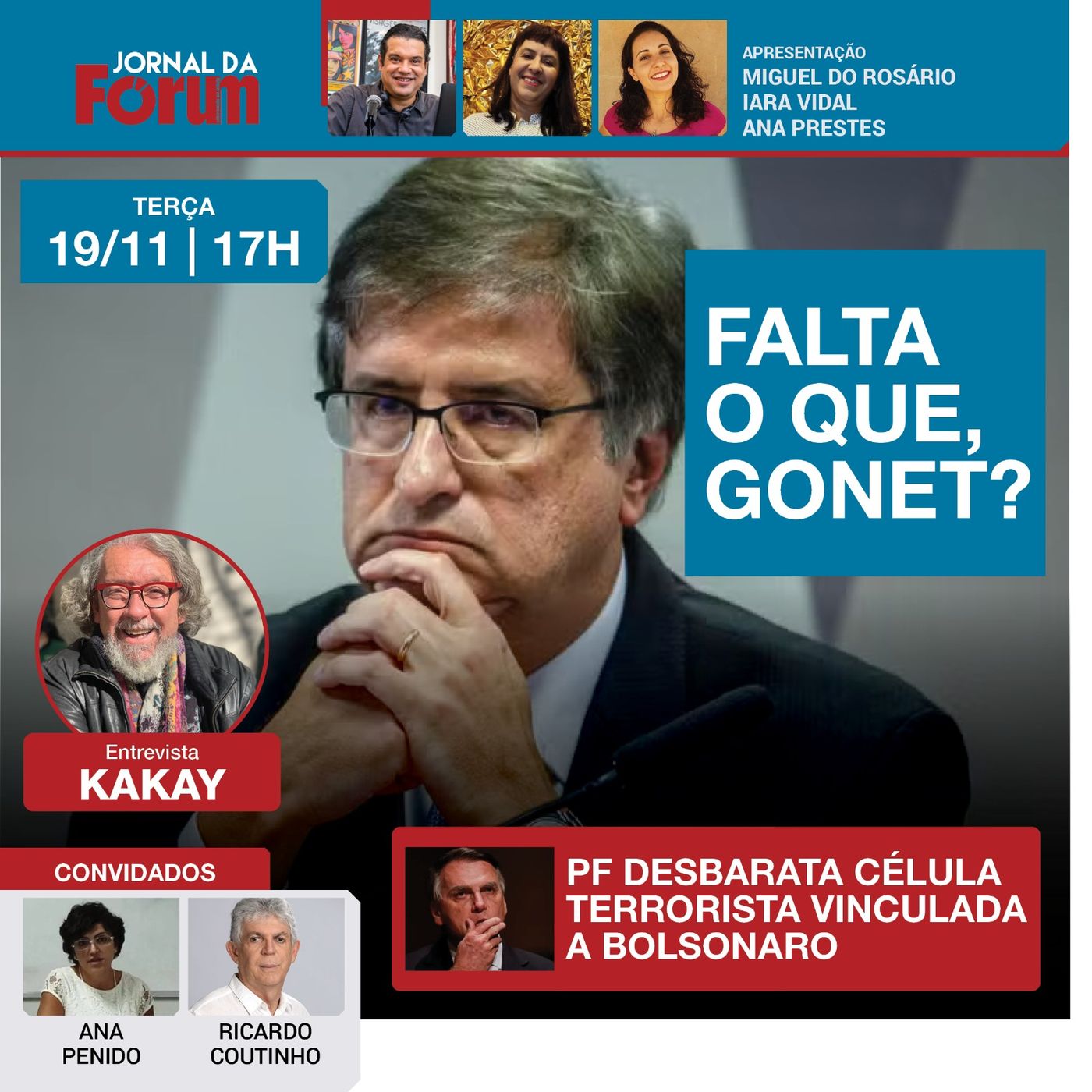 Conspiração militar para matar Lula e Xandão, forjada na cúpula do Planalto, choca o país | 19.11.24 episode artwork