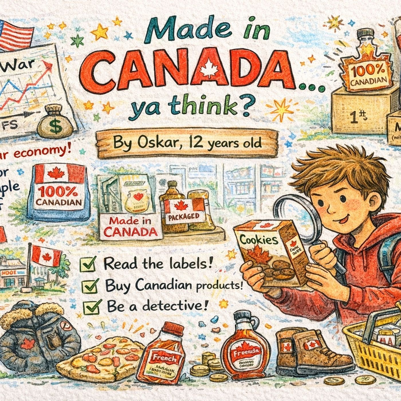 Soutenir l’économie canadienne - Fabriqué au Canada… vous croyez ? Par Oskar, 12 ans episode artwork