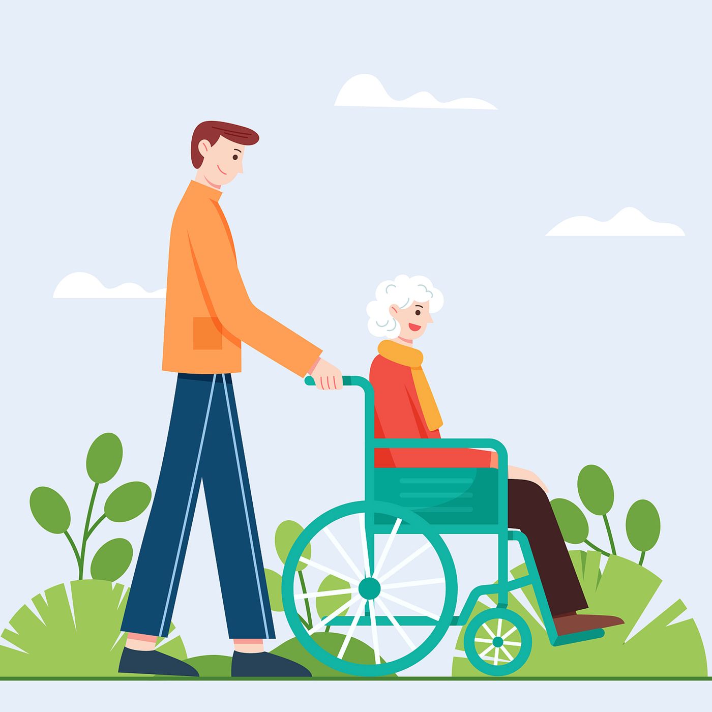 Youngsters and elderly live together to explore elderly care mode