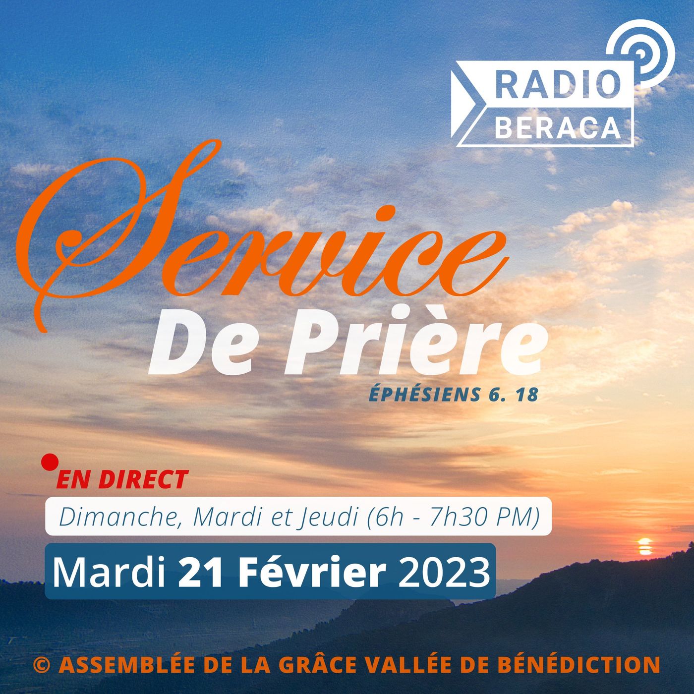Mardi 21 février 2023.- Service de prière episode artwork