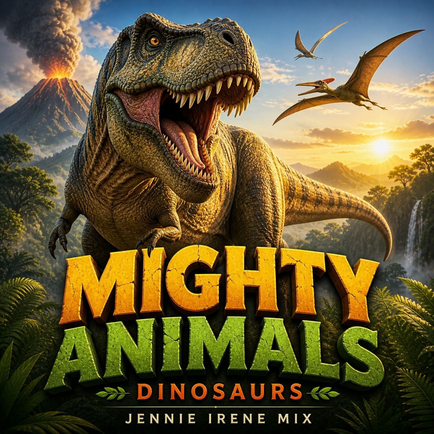 🟡 Mighty Animals: Dinosaurs (Full Audiobook) | Jennie Irene Mix