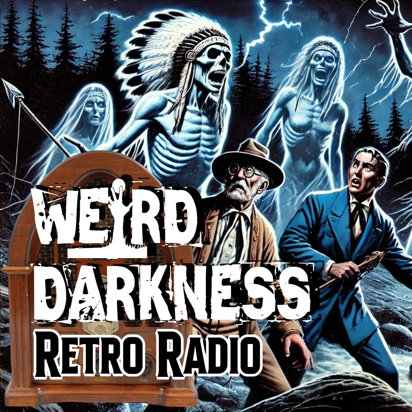 FIVE GHOSTLY INDIANS: #RetroRadio EP0334 #WeirdDarkness - podcast episode cover