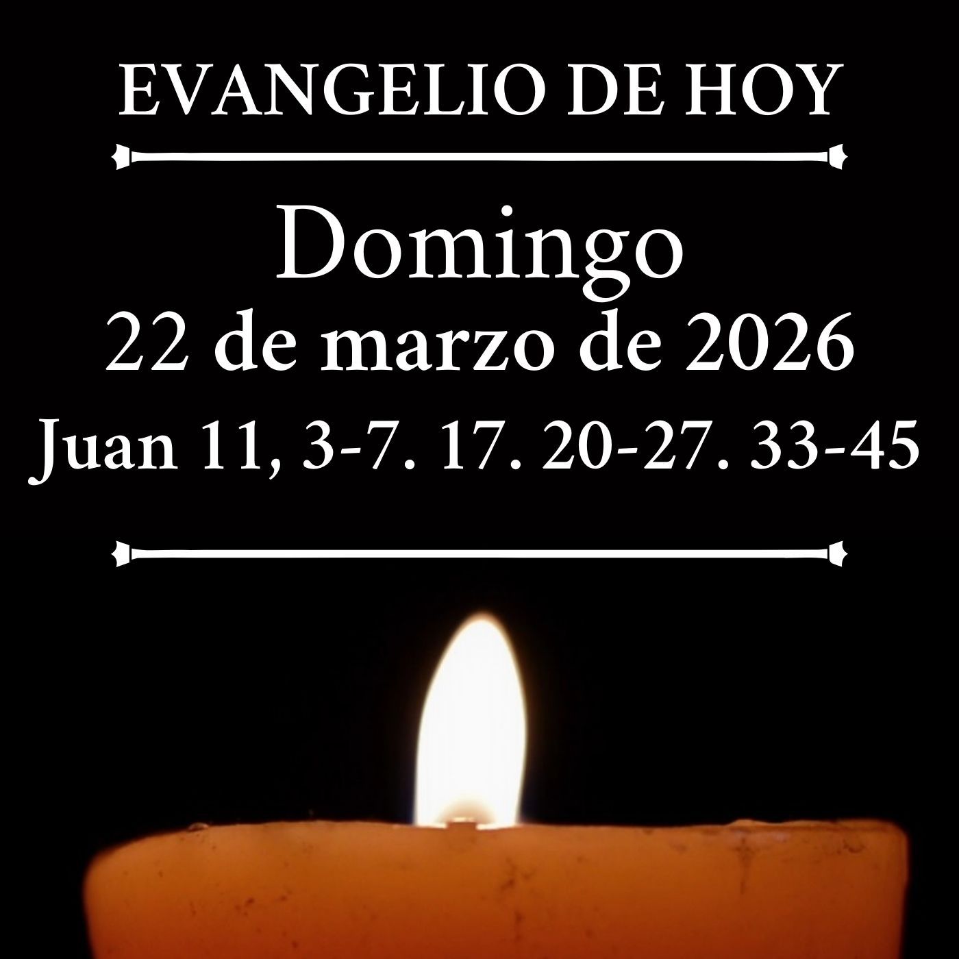 Evangelio del domingo 22 marzo de 2026 - «Lázaro, sal afuera»