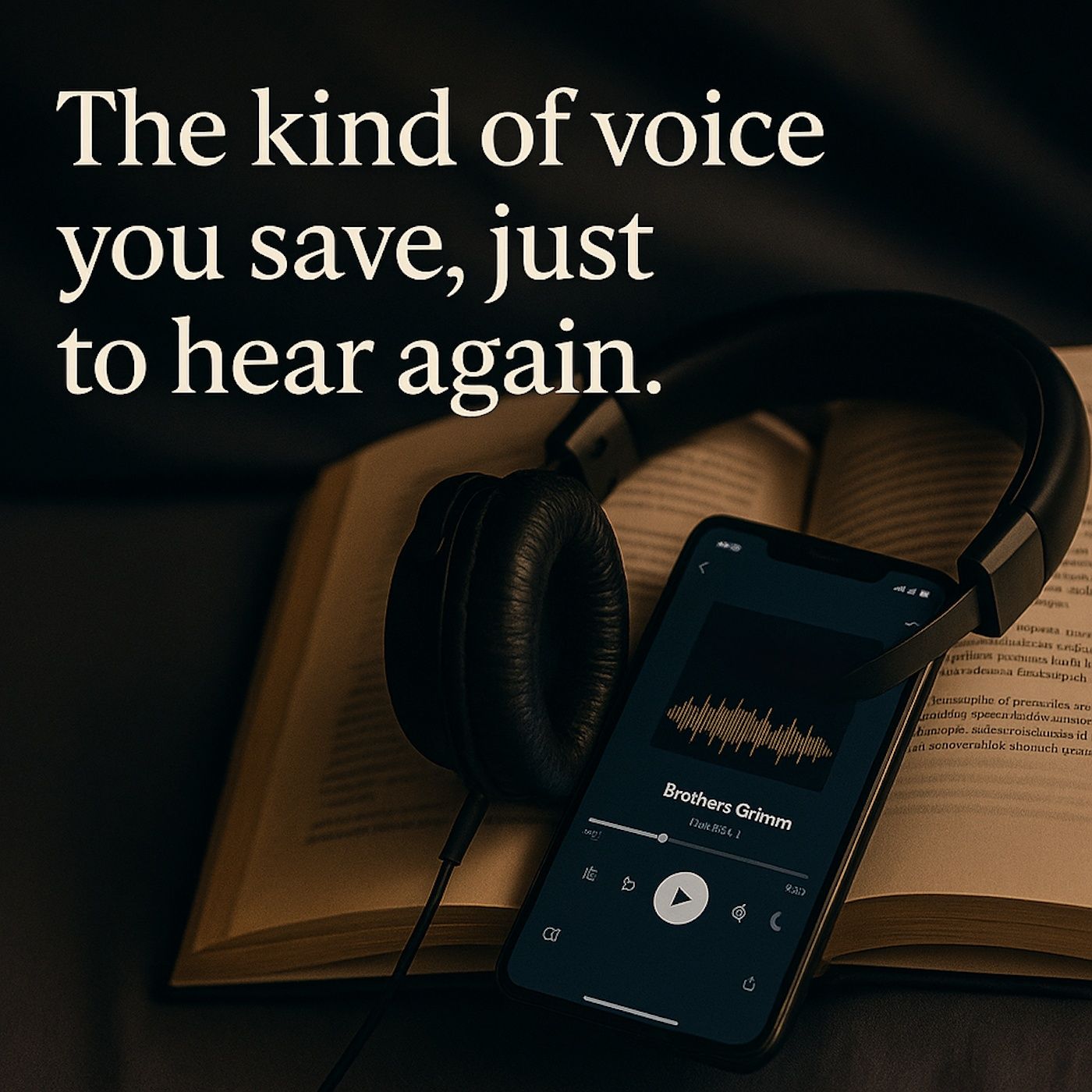 The kind of voice you save, just to hear again
