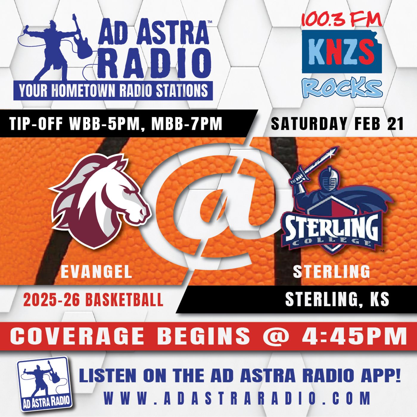 Evangel Valor at Sterling Warriors Mens College Basketball (February 21, 2026) episode artwork