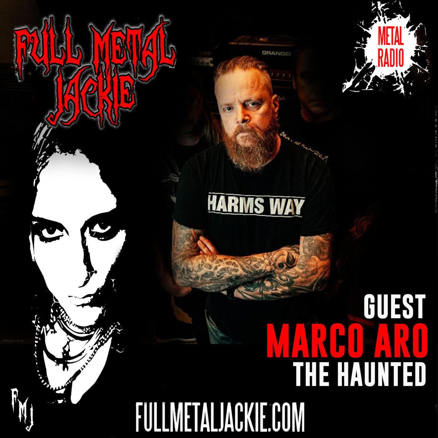 Marco Arro of The Haunted on the FMJ RADIO SHOW! episode artwork