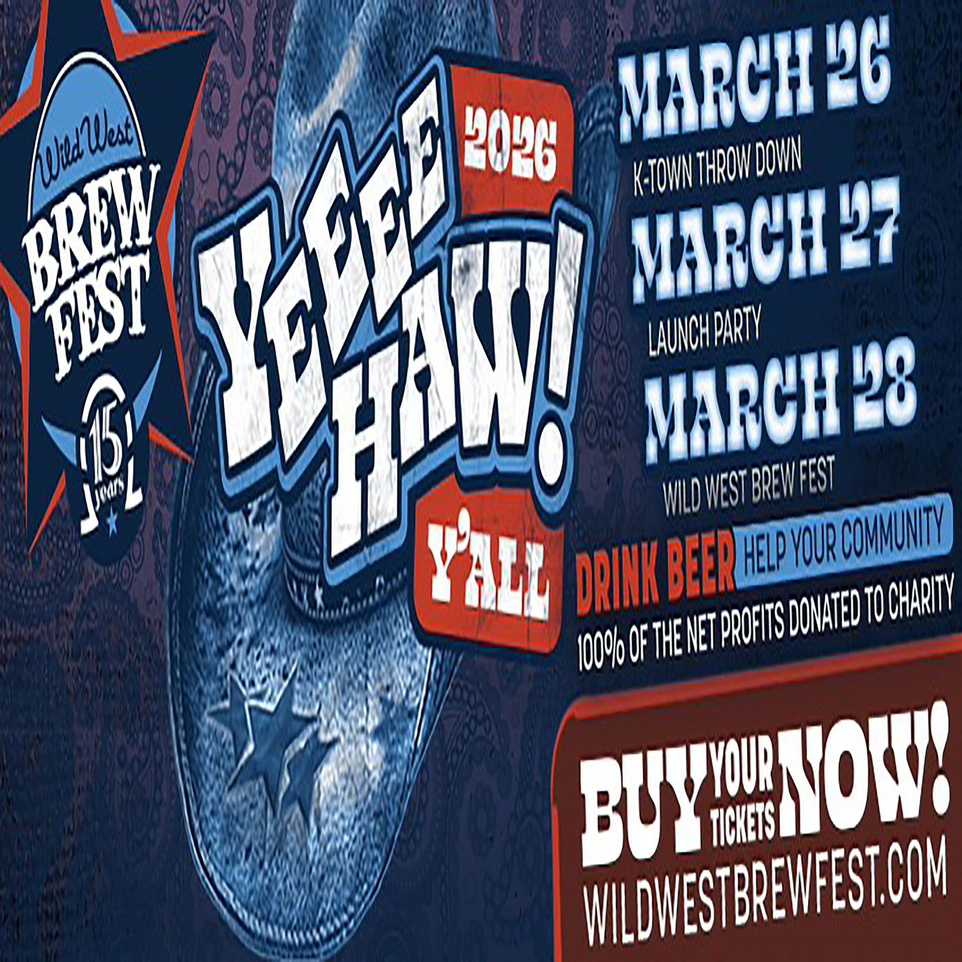 Drink Beer. Help the Community by attending the 15th annual Wild West Brew Fest.