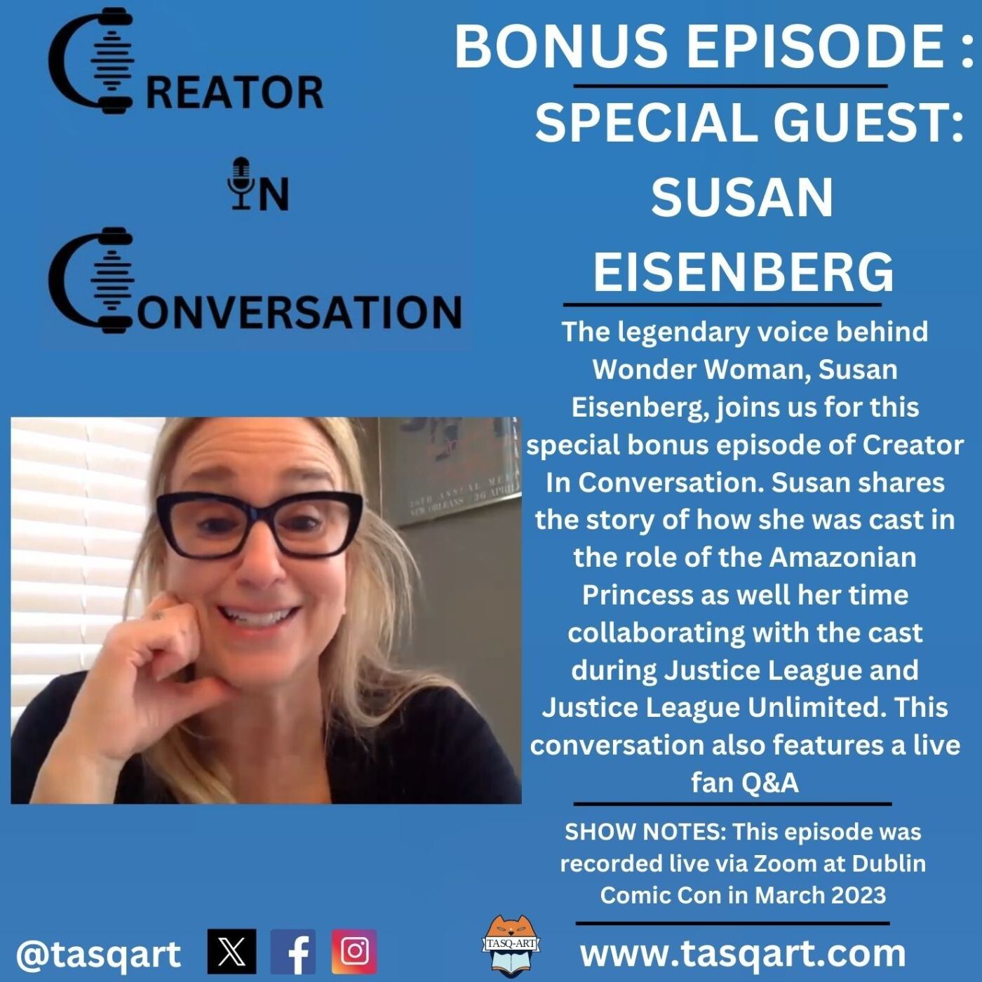 Susan Eisenberg: Creator In Conversation- Bonus Episode episode artwork