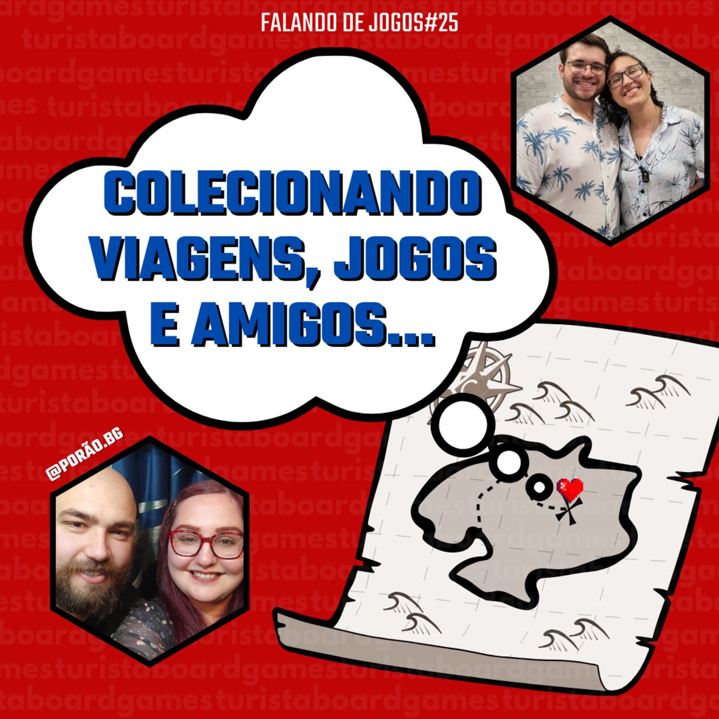 EP 34 - Colecionando Viagens, Jogos e Amigos... (part. Porão) - Falando de Jogos #25 episode artwork