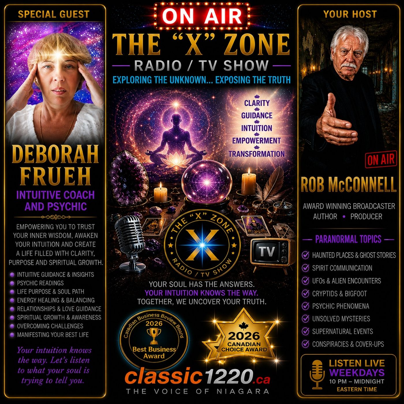 Rob McConnell Interviews - DEBORAH FRUEH - Intuitive Coach and Psychic episode artwork