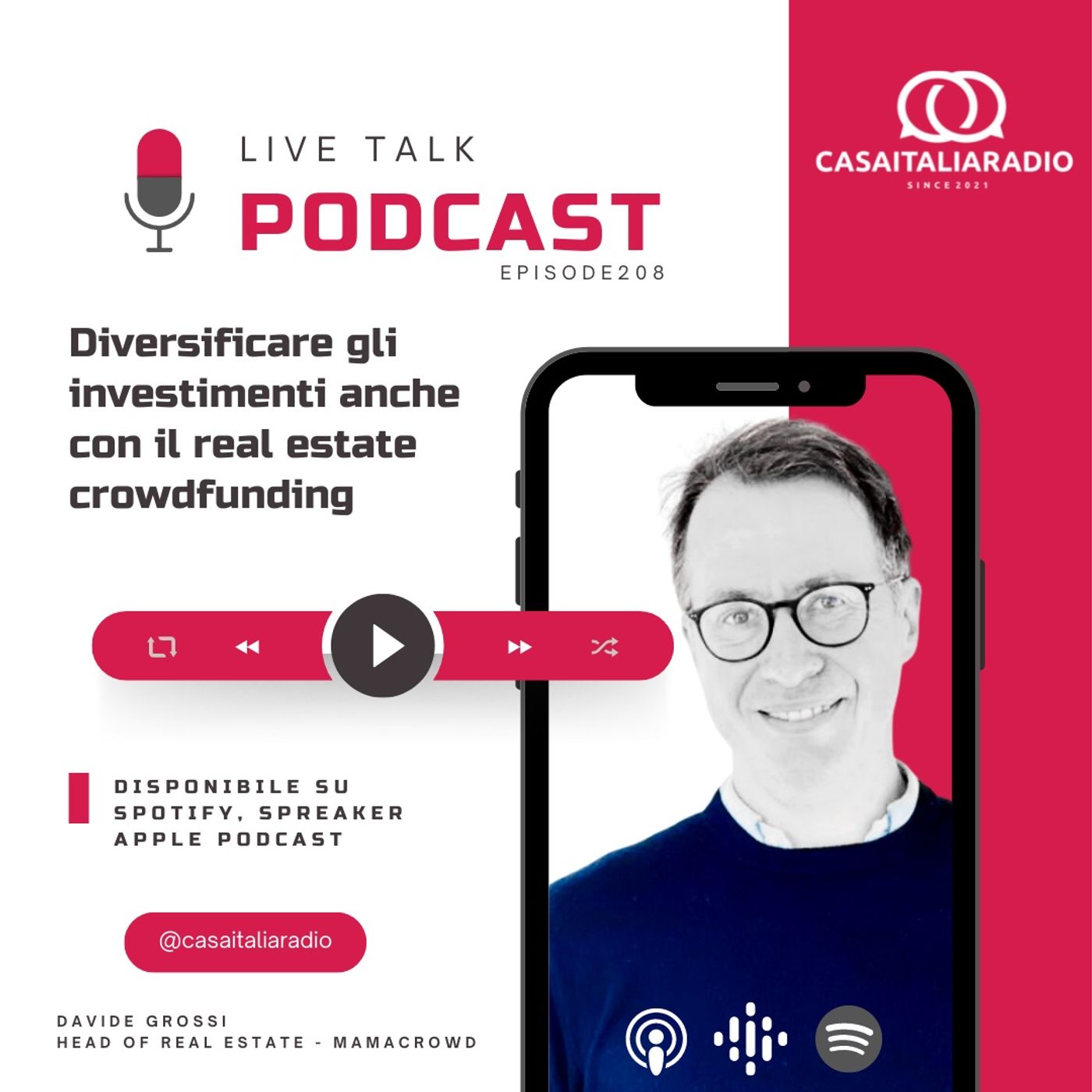 BM - Puntata n. 208 - Diversificare gli investimenti con il real estate crowdfunding episode artwork