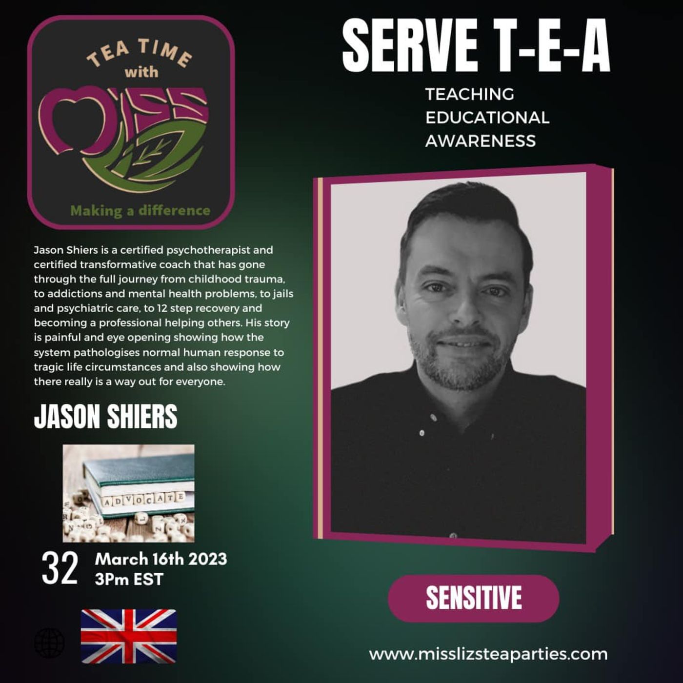 Teatime with Miss Liz