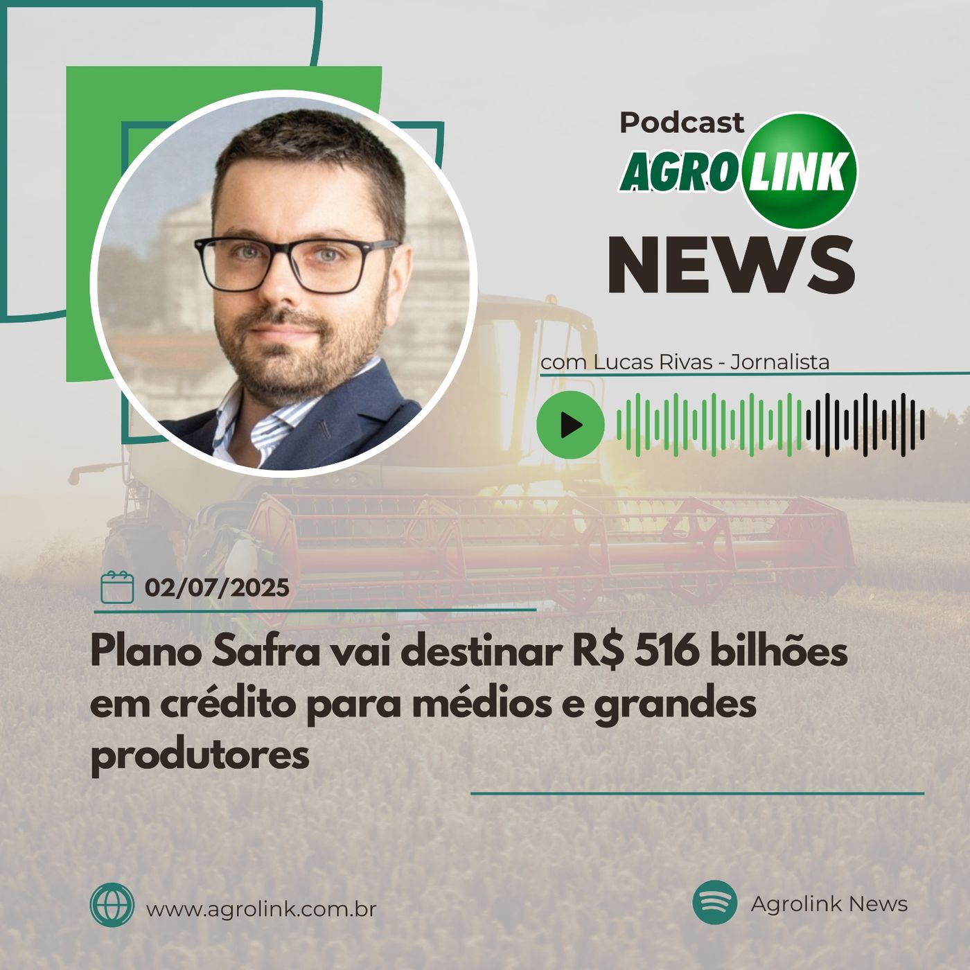 Apesar de alta de 1,5%, entidades questionam juros do Plano Safra e pedem mais subsídios episode artwork
