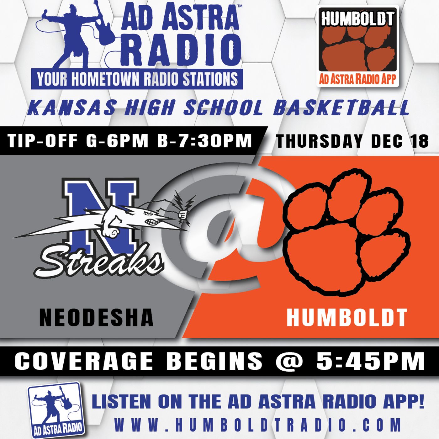 Neodesha Blue Streaks at Humboldt Cubs High School Basketball (December 18, 2025) episode artwork