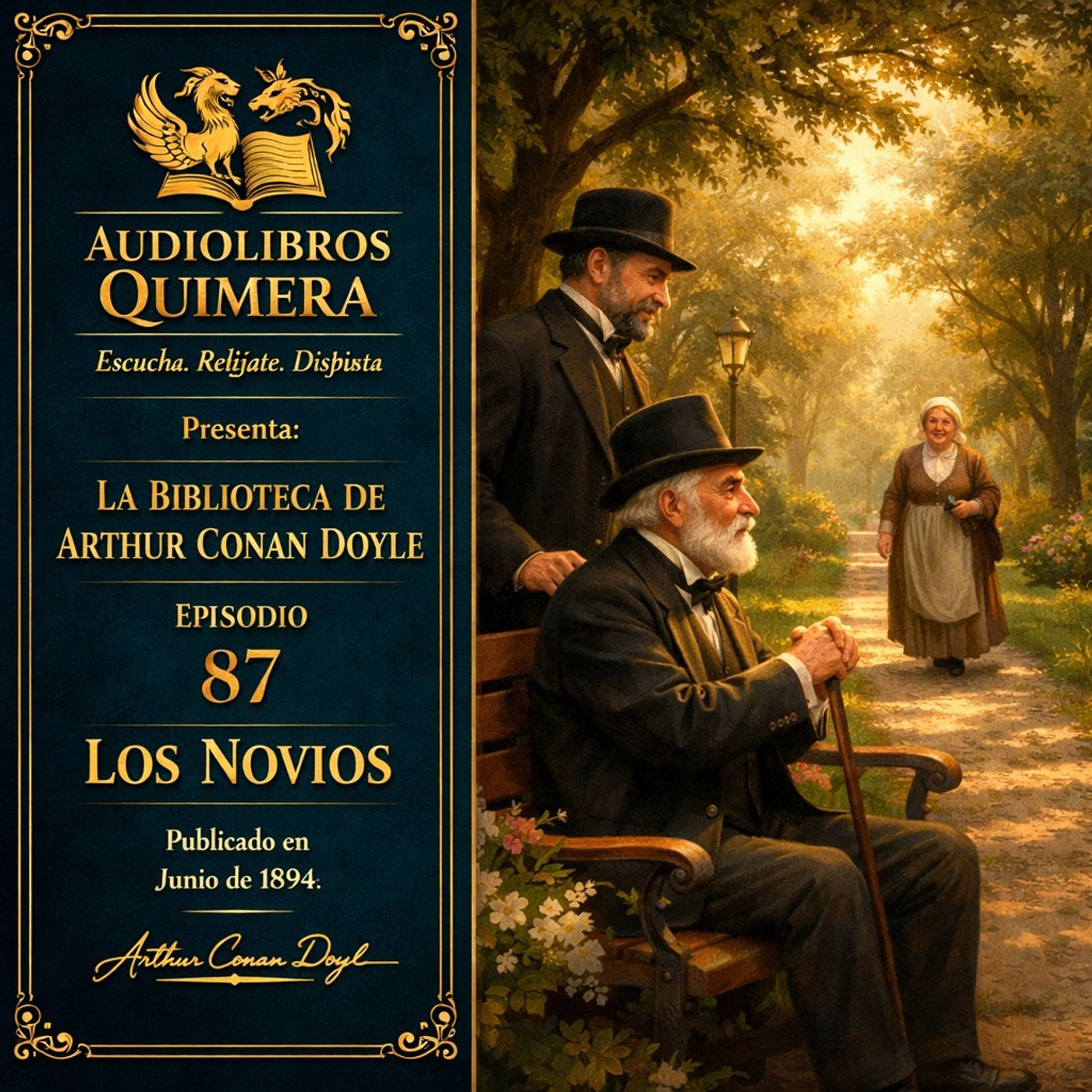 Portada de Audiolibros Quimera - Biblioteca de Arthur Conan Doyle