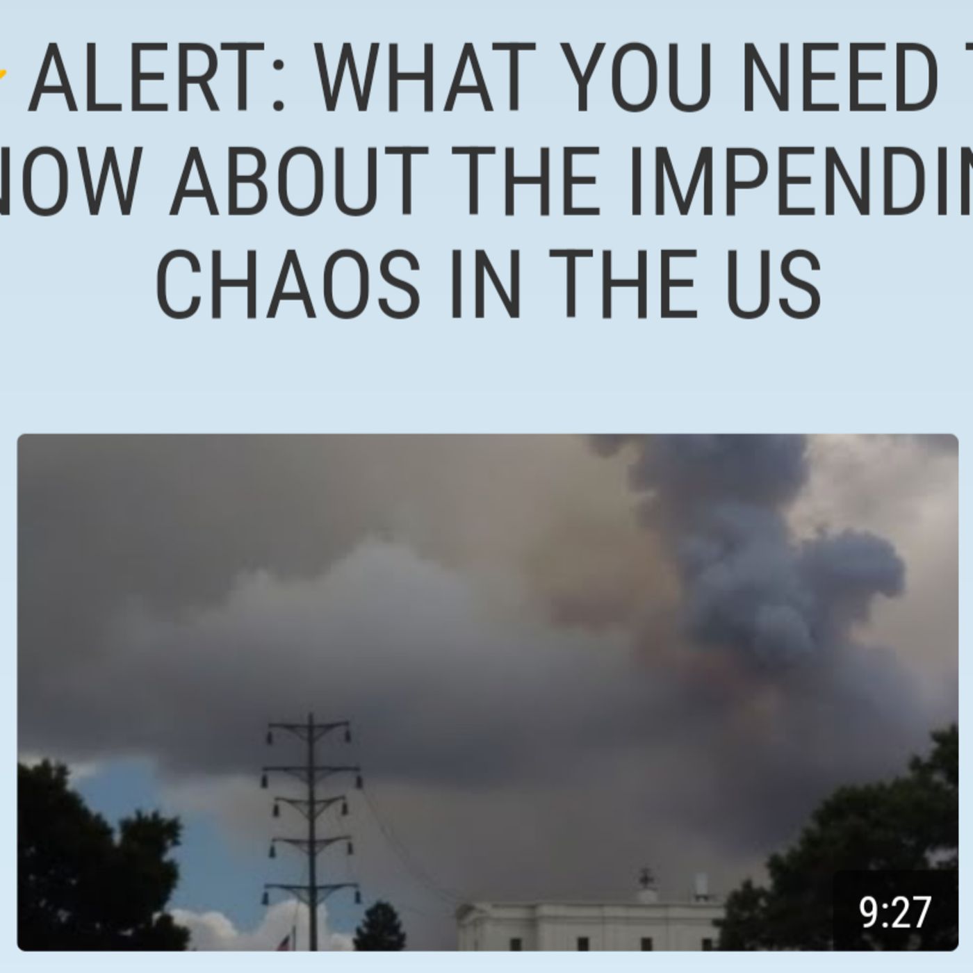 ALERT: WHAT YOU NEED TO KNOW ABOUT THE IMPENDING CHAOS IN THE US episode artwork