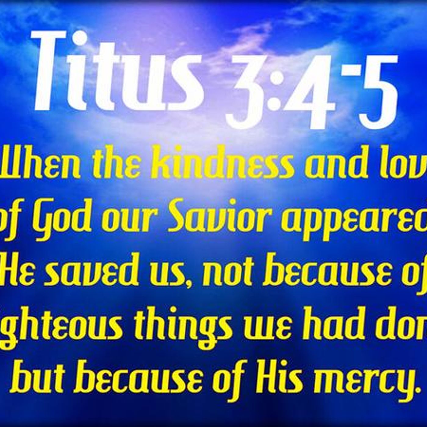 LESSON 13 Aug. 25, 2024(Titus 3: 4-5) SUBJECT "Grace and Good Works" episode artwork