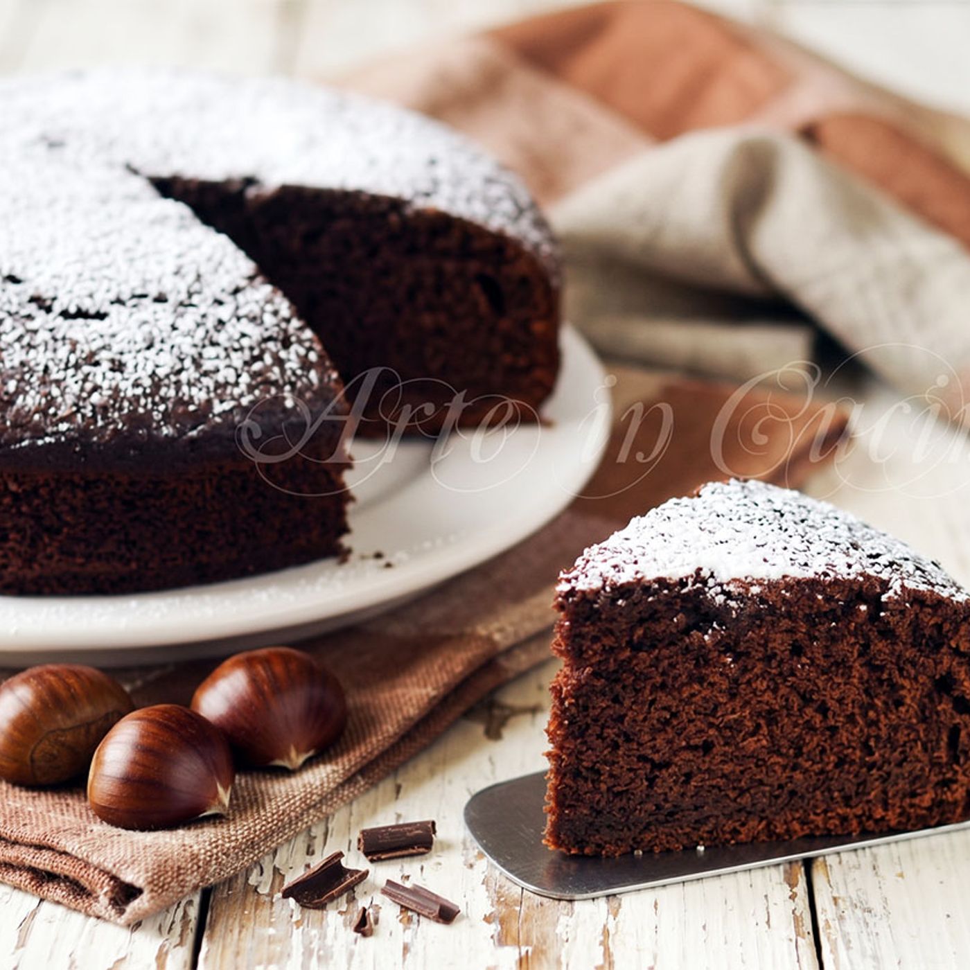 Torta di castagne al cioccolato: dolce facile e veloce