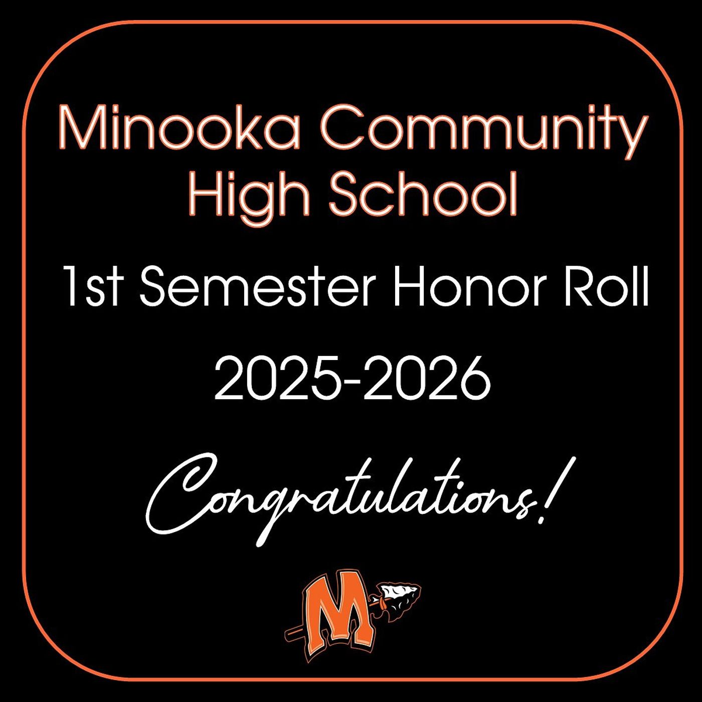 Minooka Community High School Announces First Semester Honor Roll Students episode artwork