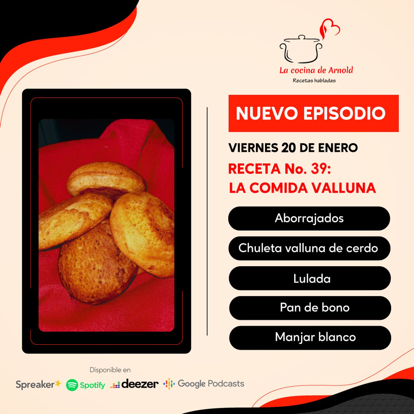 La cocina de Arnold, recetas habladas