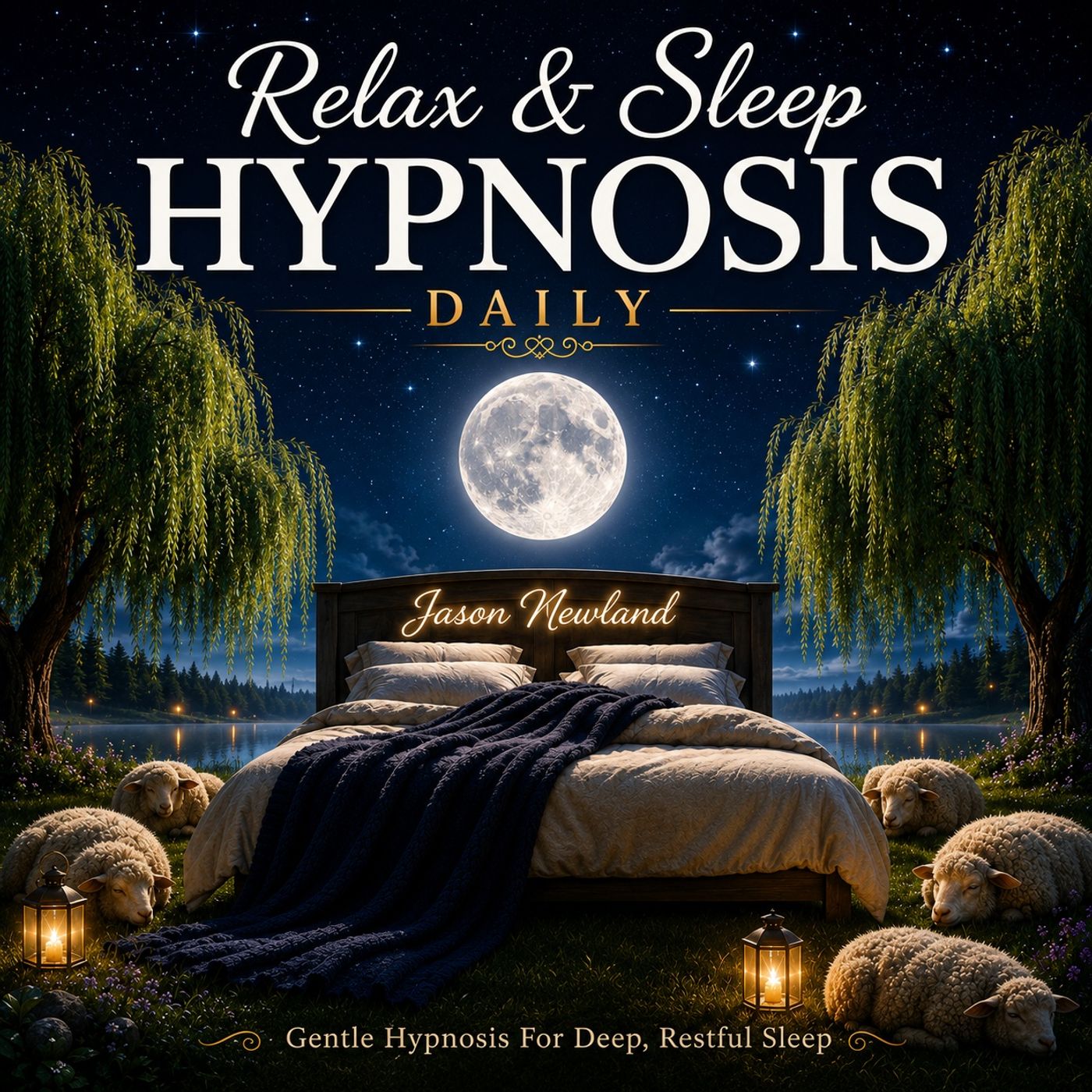 Relax & sleep hypnosis daily (Jason Newland) cover art