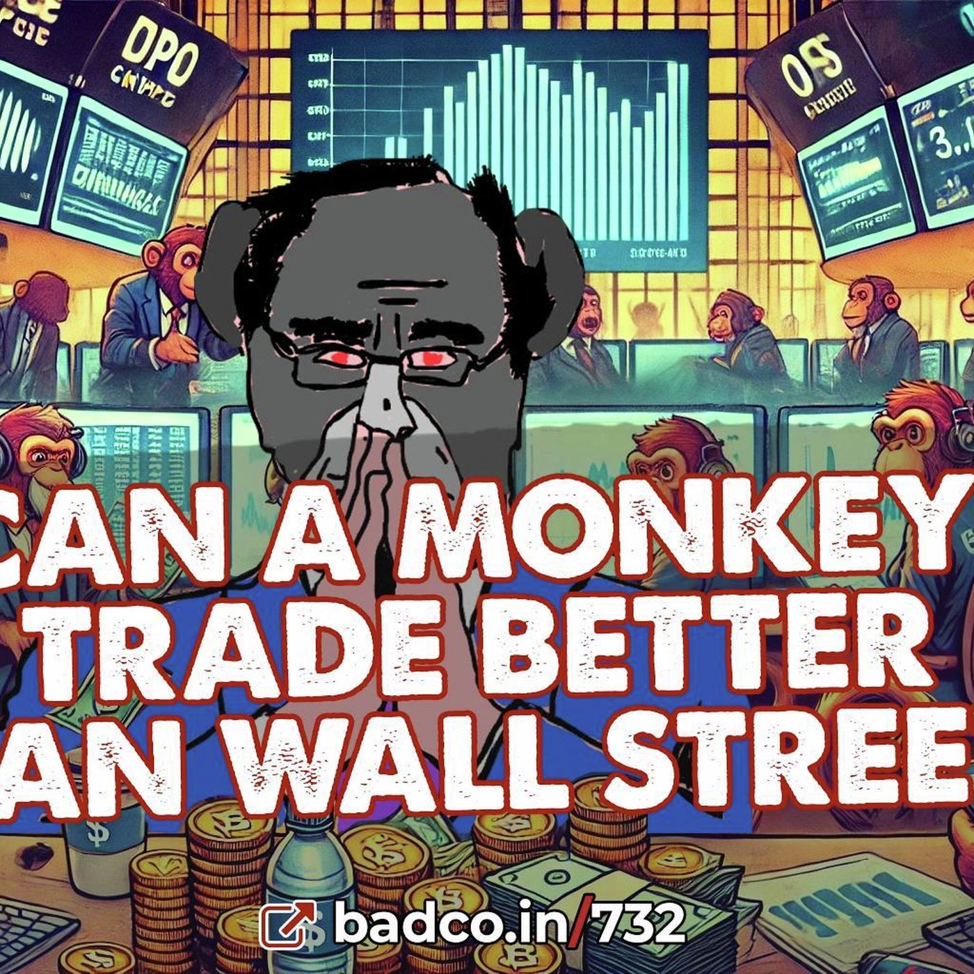 Ep 732: Can a Monkey Trade Better than Wall Street? - podcast episode cover