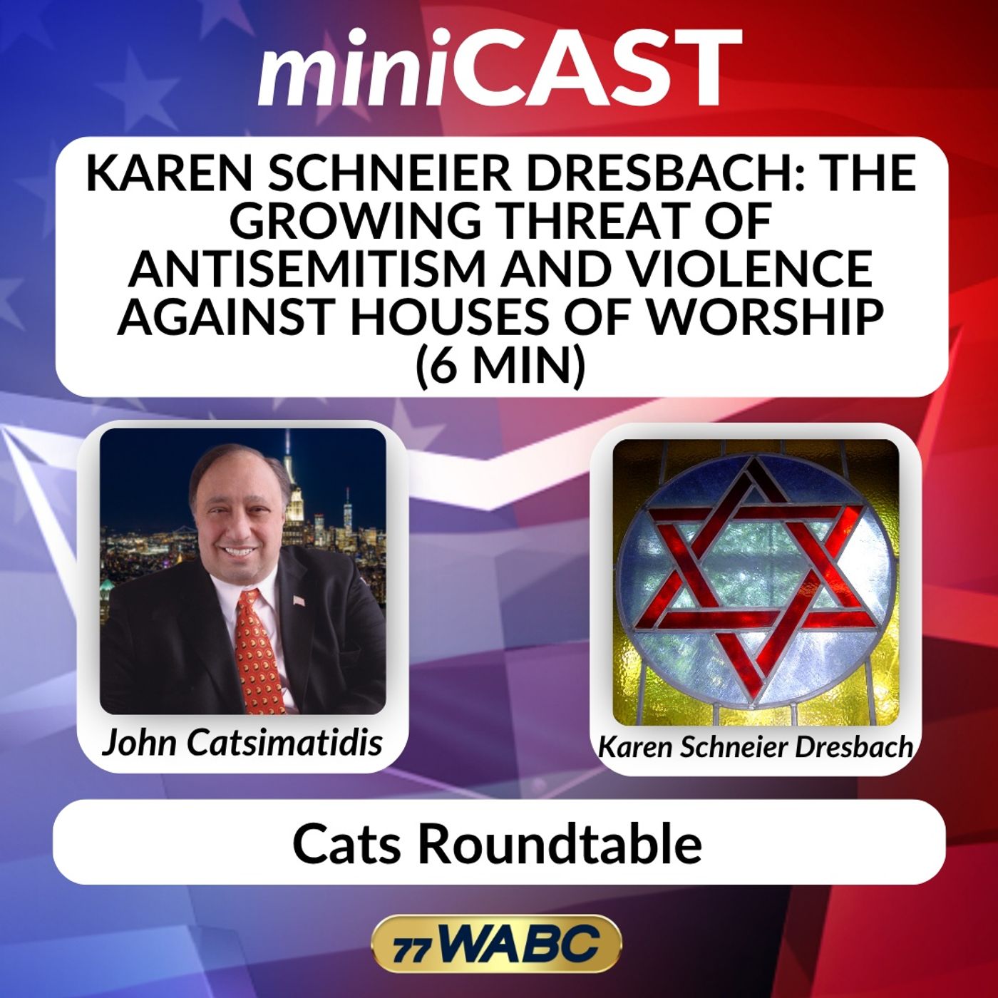 Karen Schneier Dresbach: The Growing Threat of Antisemitism and Violence Against Houses of Worship (6 min) episode artwork