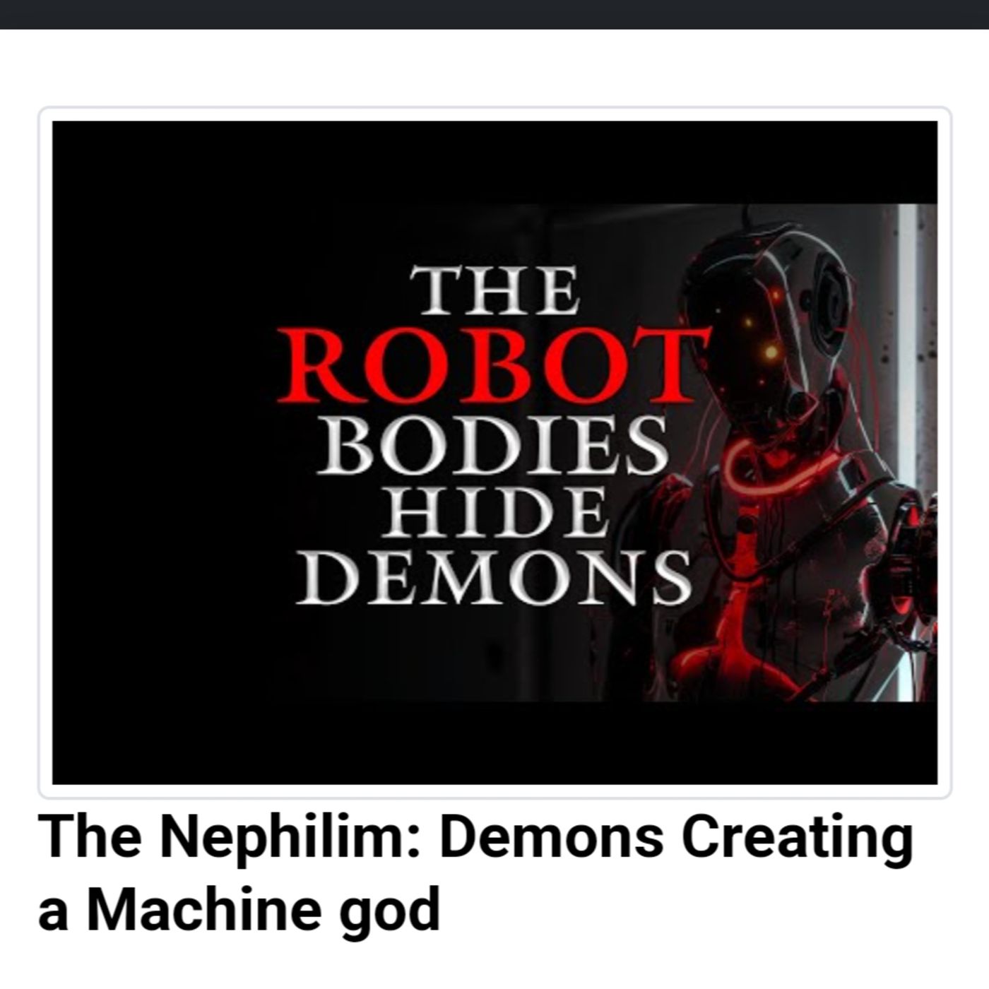 The Nephilim: Demons Creating a Machine god episode artwork