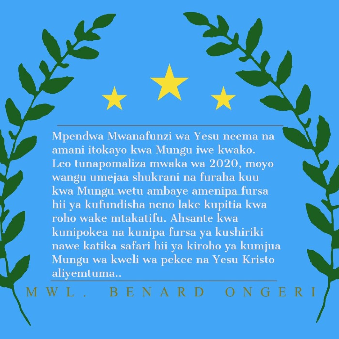 MWL. B. Ongeri\'s podcast