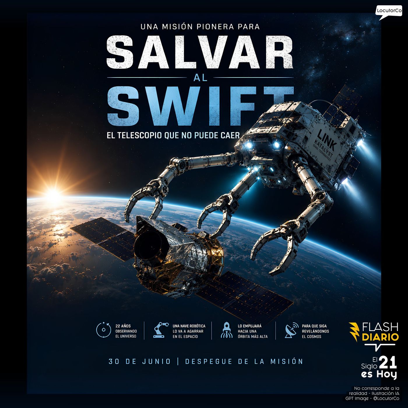 Un robot salva un telescopio espacial episode artwork