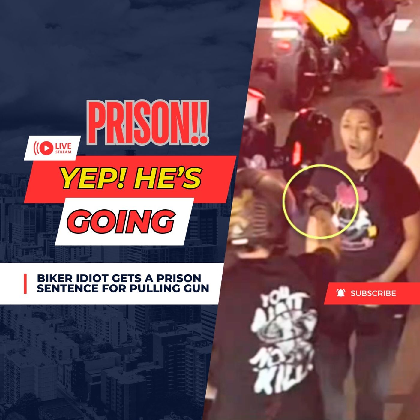 PRISON for Biker who Pulled Gun on Woman in front of her Kids