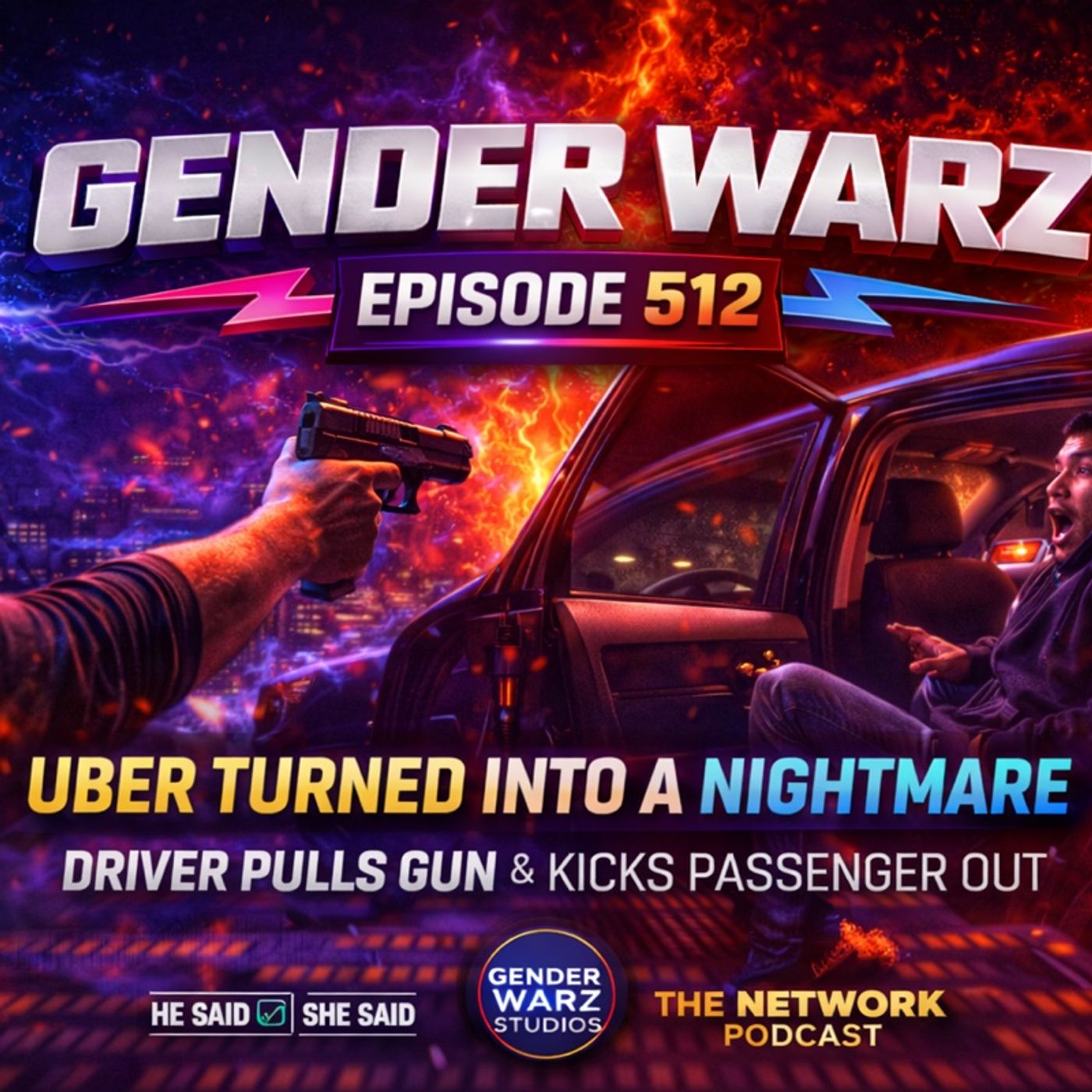 “UBER TURNED INTO A NIGHTMARE 🚗🔫 | DRIVER PULLS OUT & KICKS PASSENGER OUT” episode artwork