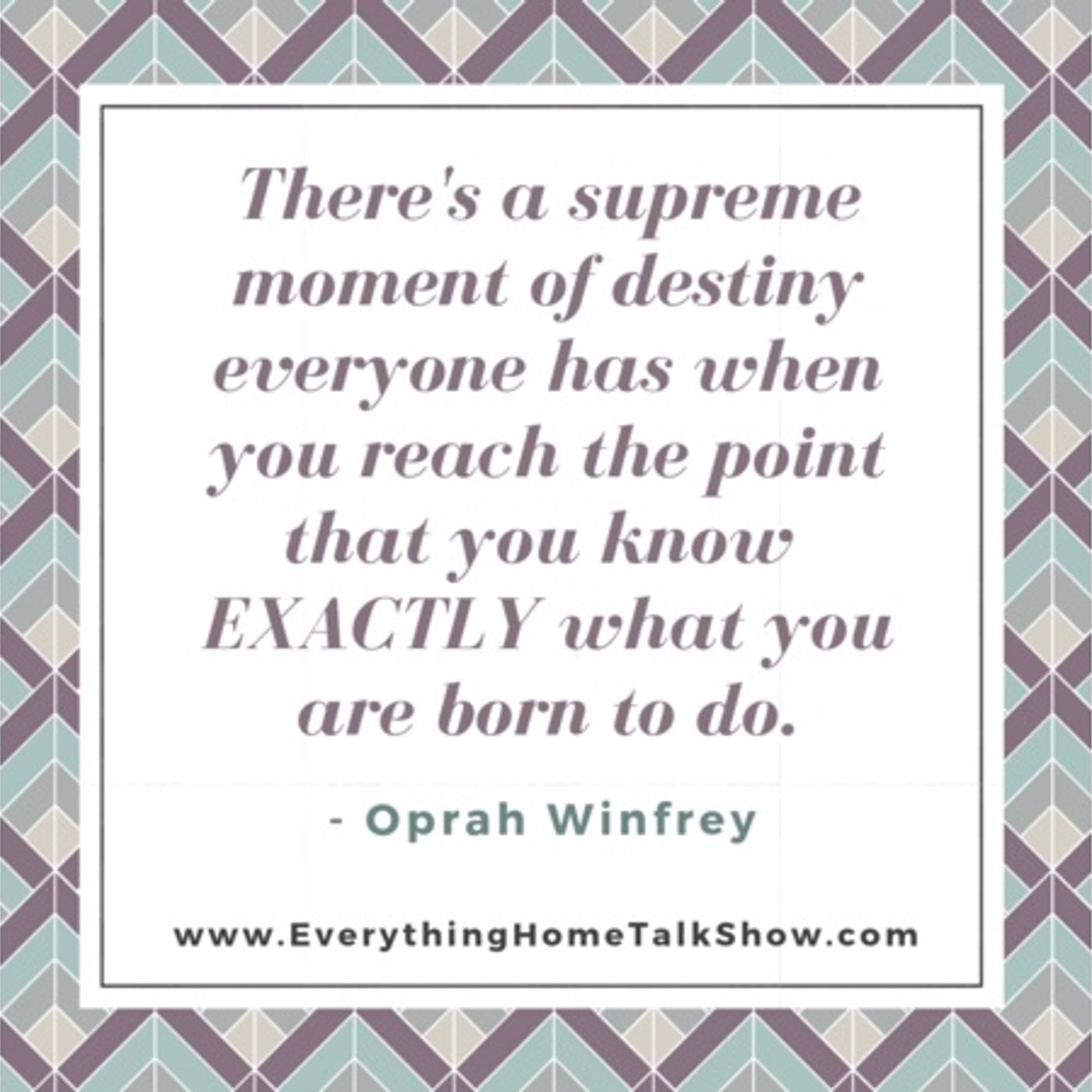 There's A Supreme Moment Of Destiny Everyone Has When You Reach The Point -Oprah episode artwork
