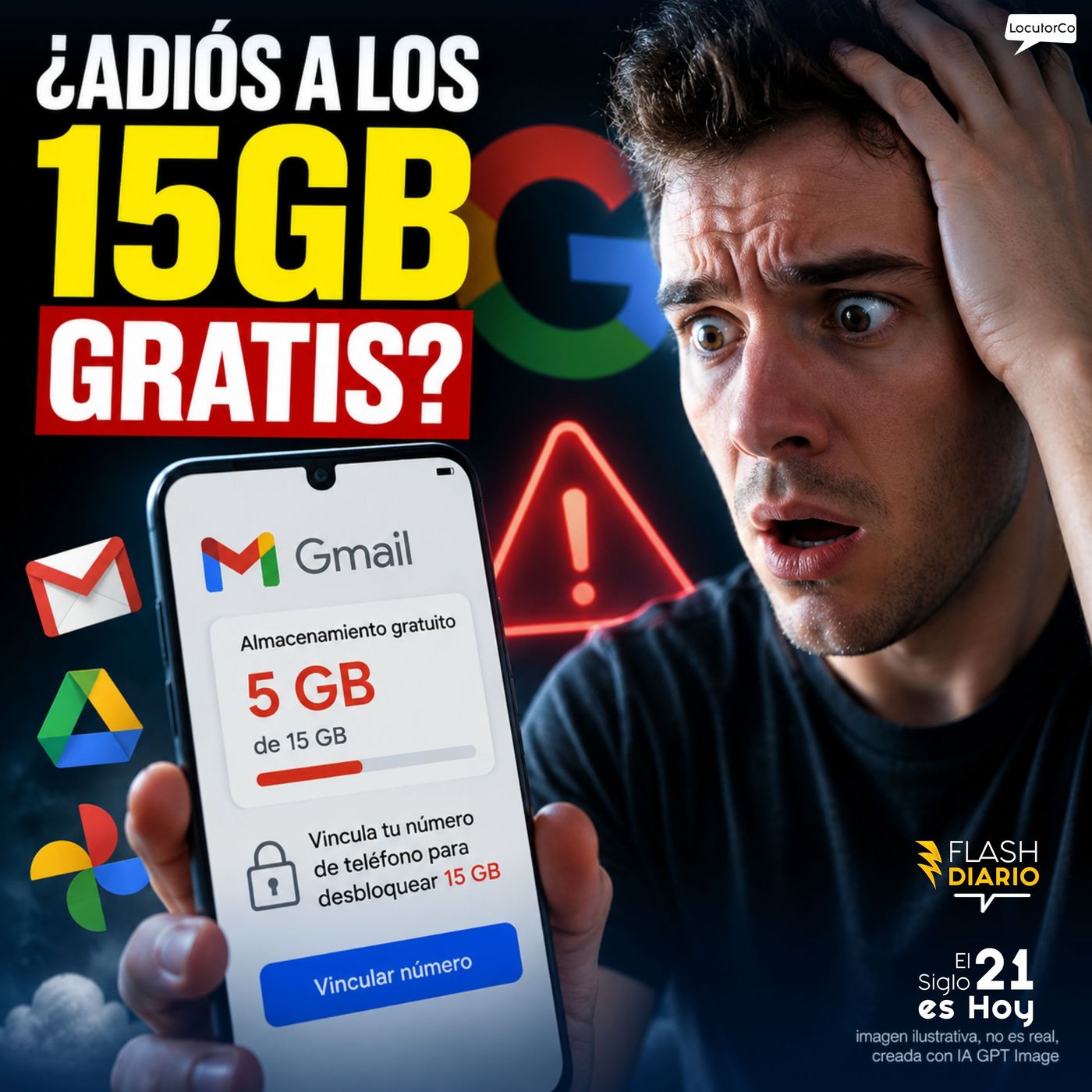 Google prueba límite de 5 GB en Gmail