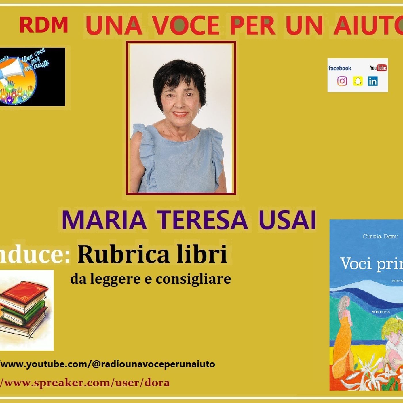 RUBRICA LIBRI: Voci prime di CINZIA DEMI episode artwork
