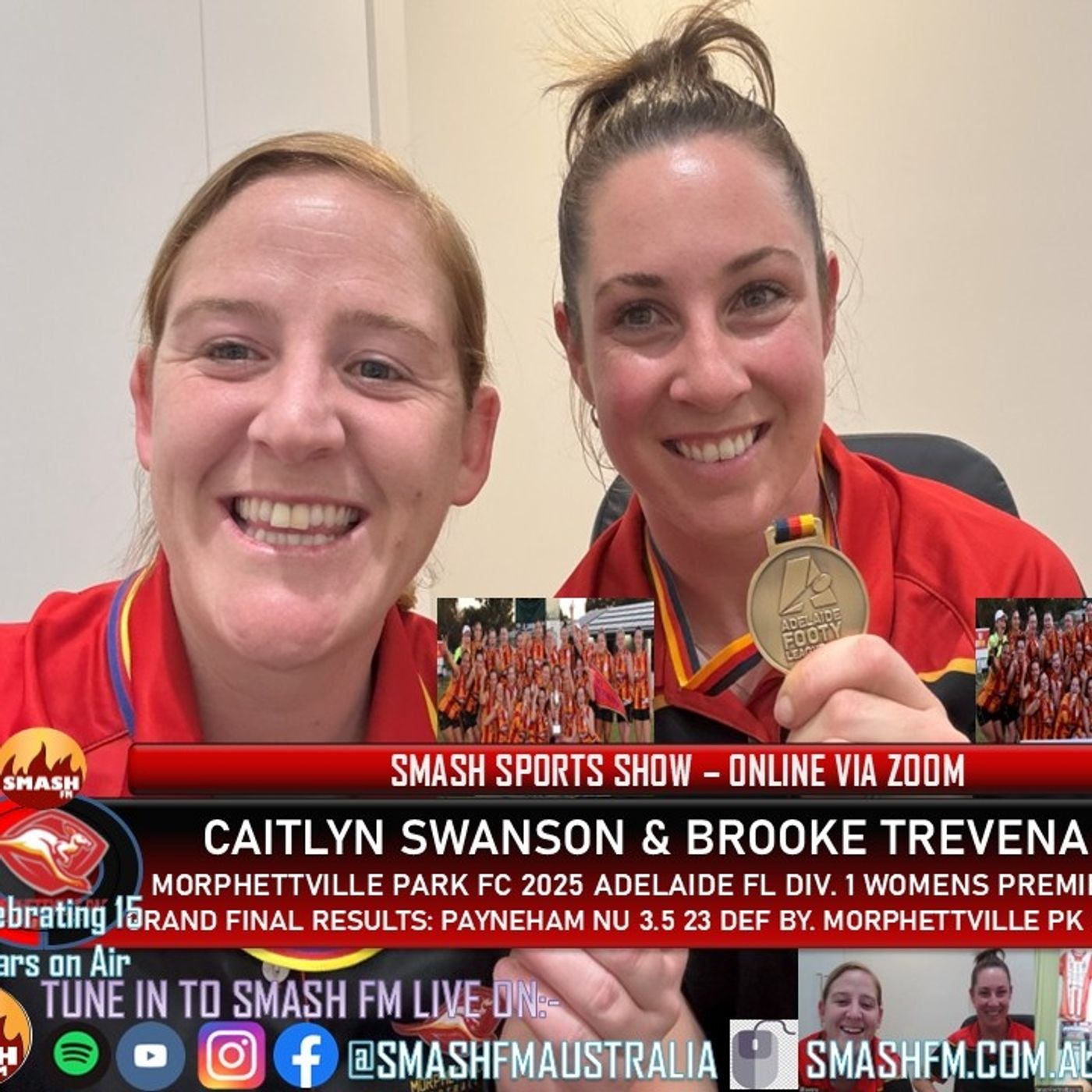 SSS15THYR: Morphettville Park FC 2025 Adelaide FL W1 Premiership Interviews 180925