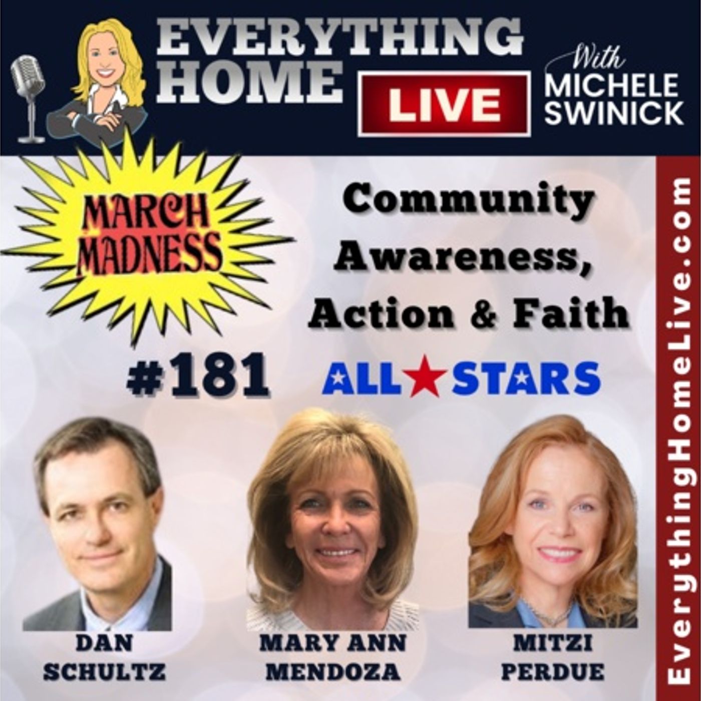 181 LIVE: MARCH MASKLESS MADNESS - Community Awareness, Action & Faith All Stars episode artwork