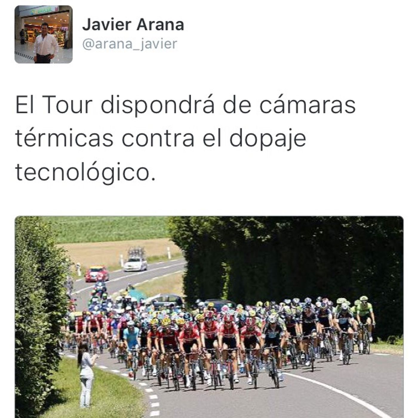 anti-tecno-dopping en el Tour de Francia