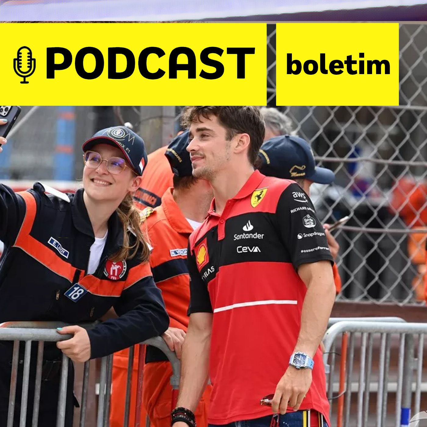 Podcast Boletim - Leclerc lidera 1-2 da Ferrari em Mônaco; Verstappen é 4º, Pérez 3º e HAM perde para RUS episode artwork