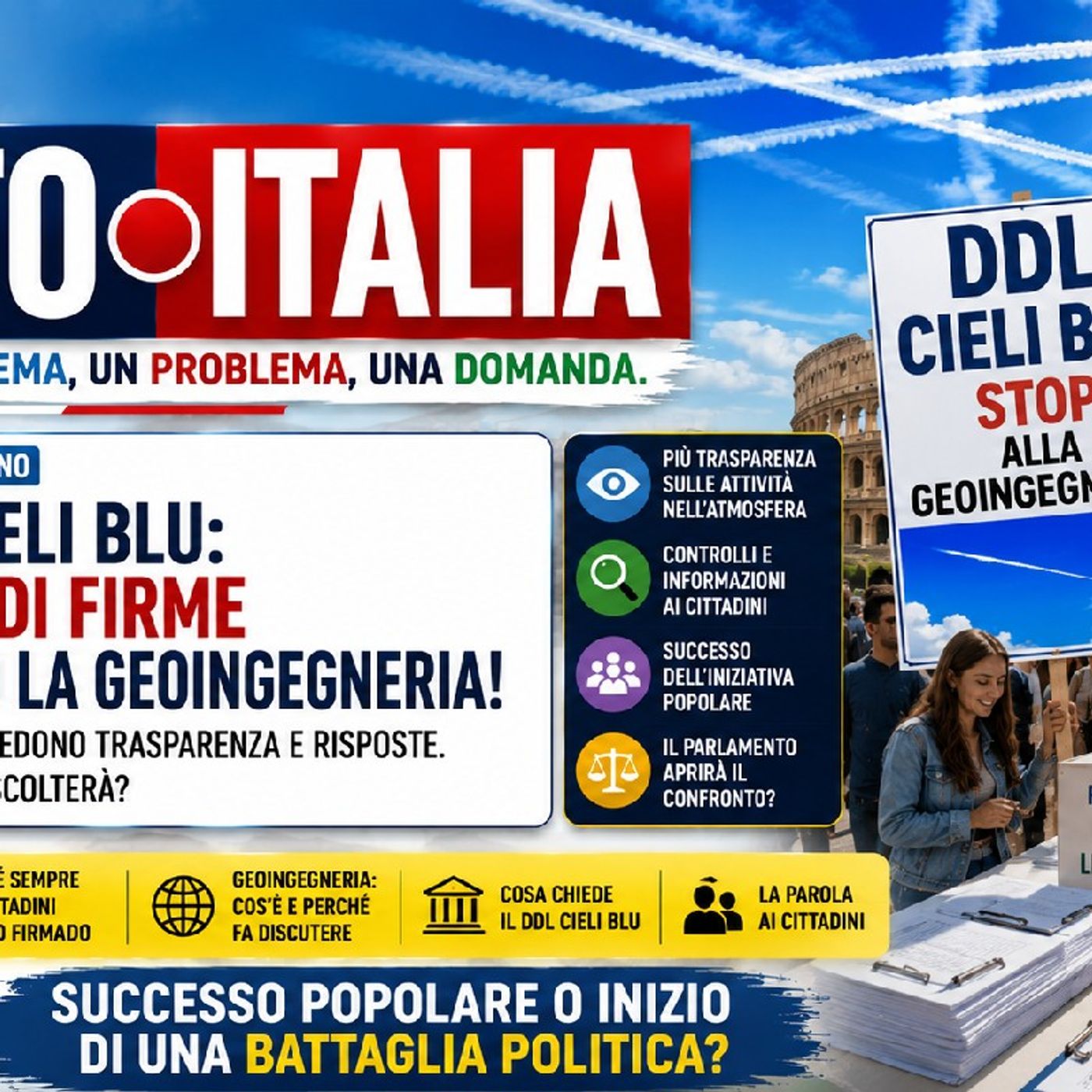 🇮🇹 PUNT🔴 ITALIA: DDL "CIELI BLU" -Boom di firme contro la GEOINGEGNERIA episode artwork