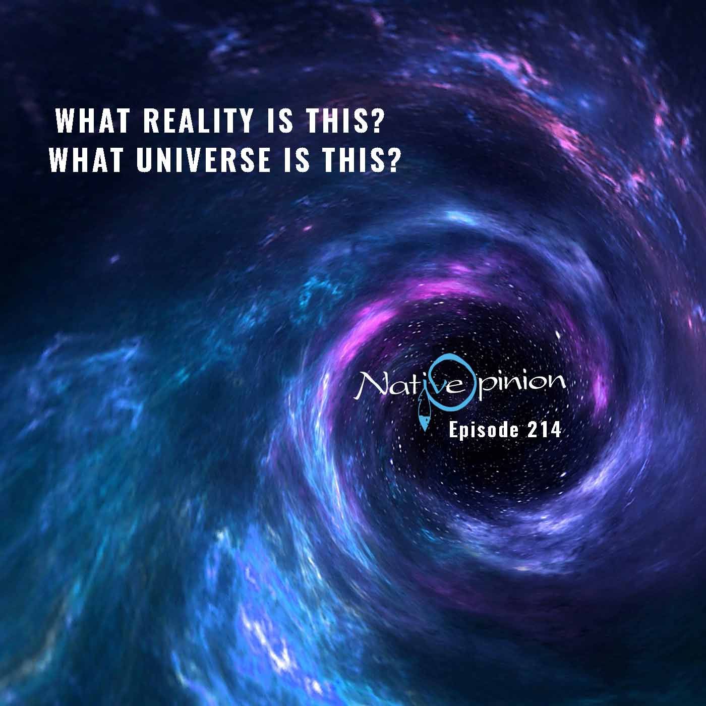 Episode 214 "What Reality Is This? What Universe Is This?" - podcast episode cover