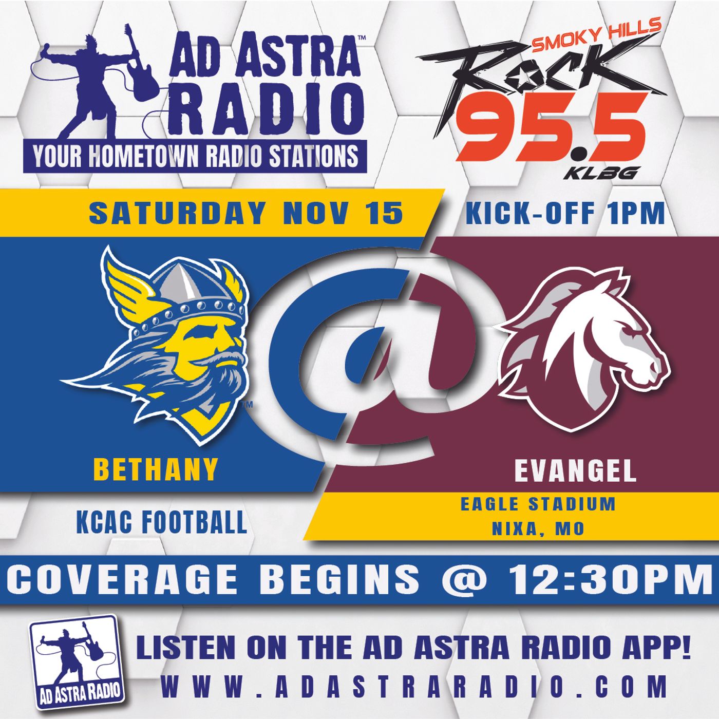 Bethany Swedes at Evangel Valor College Football (November 15, 2025)