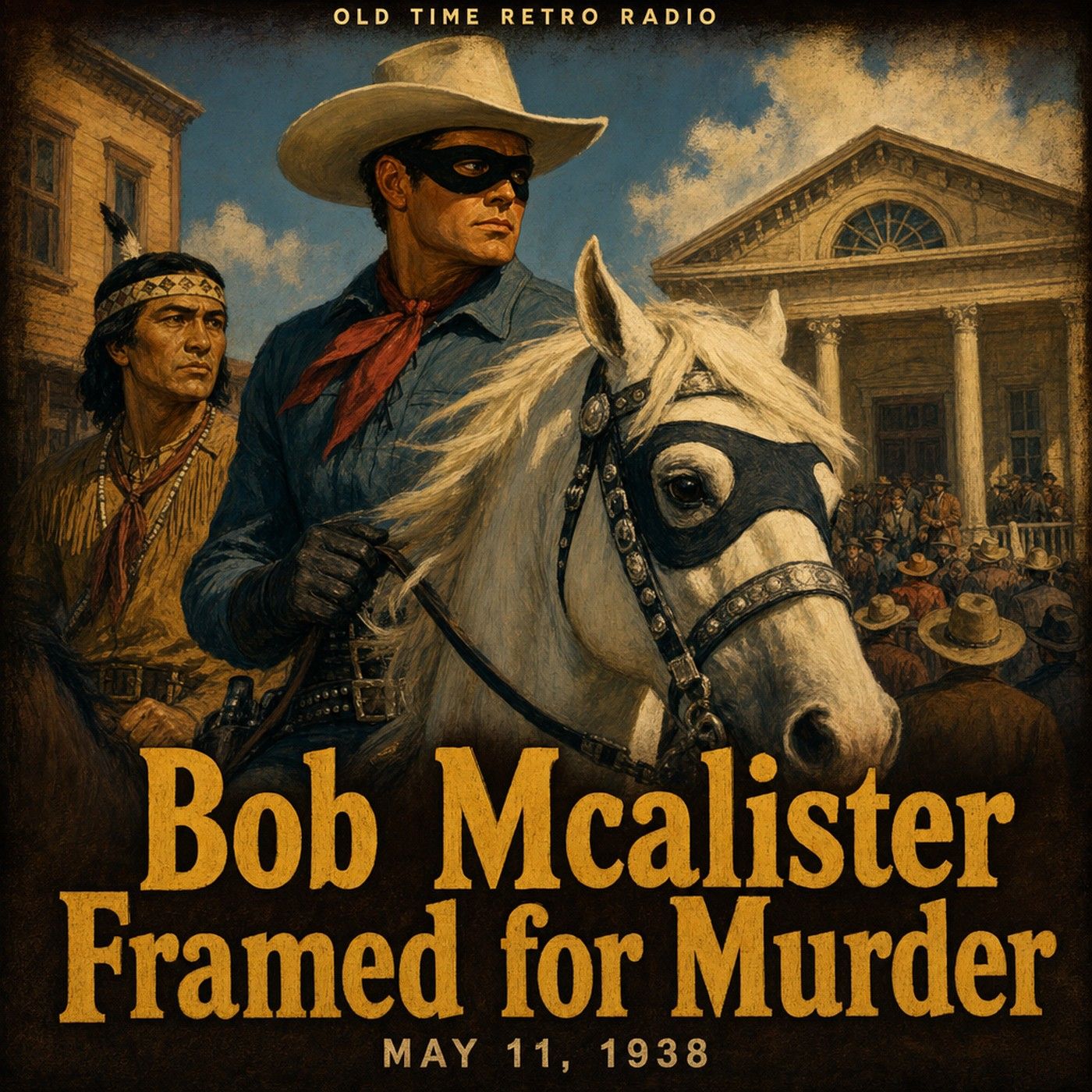 The Lone Ranger - "Bob Mcalister Framed for Murder" (Old Time Radio, 1938) episode artwork