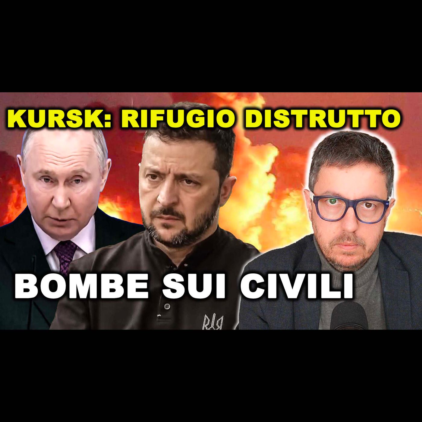 KURSK: BOMBE SUI CIVILI RIFUGIATI | RUSSIA E UCRAINA si rimpallano le accuse