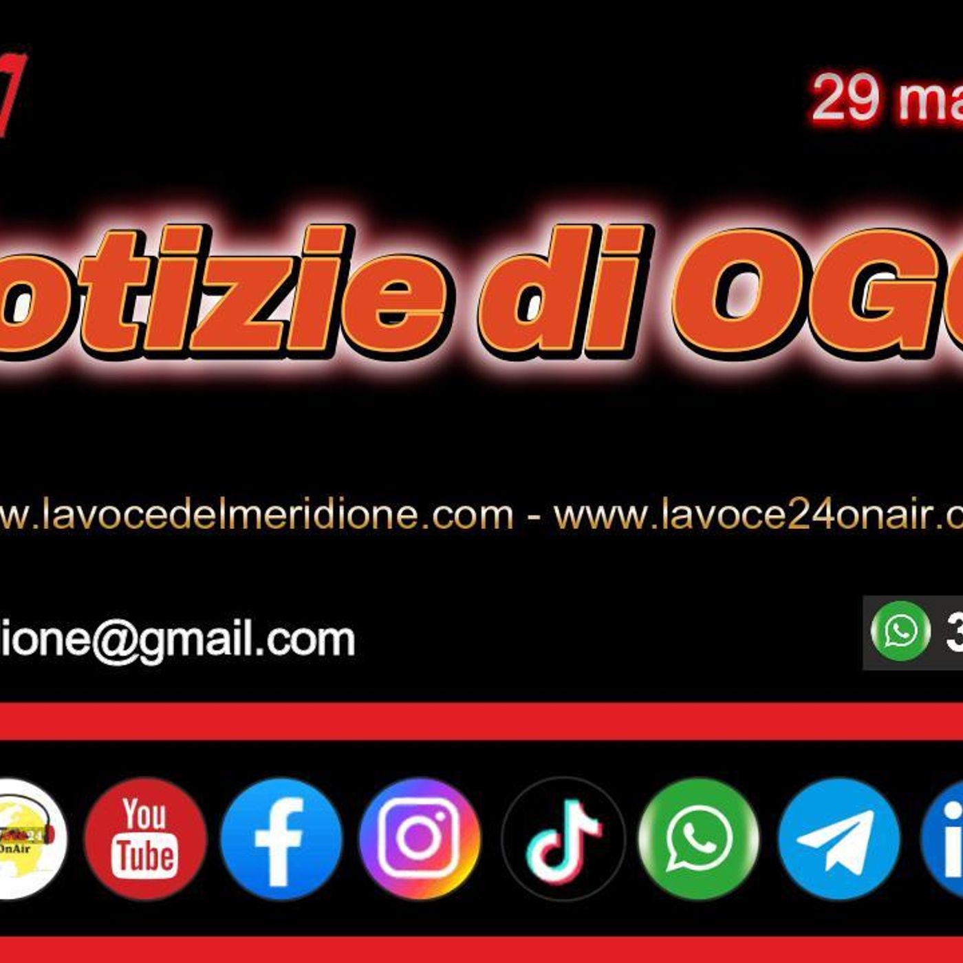 Anteprima FlashNews24 - Le Notizie di OGGI - 29 maggio 2026 - a cura di Francesco Sampogna episode artwork