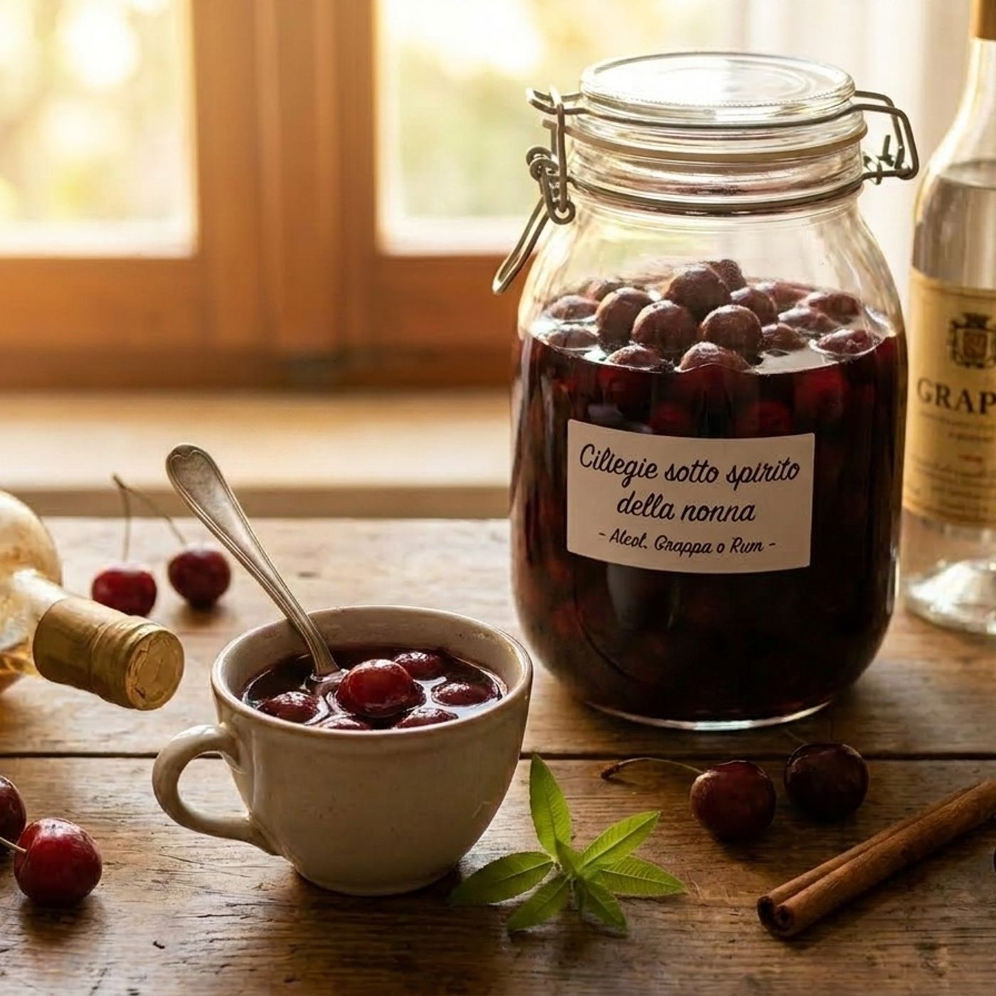 Ciliegie sotto spirito: la ricetta della nonna con alcol, grappa o rum episode artwork