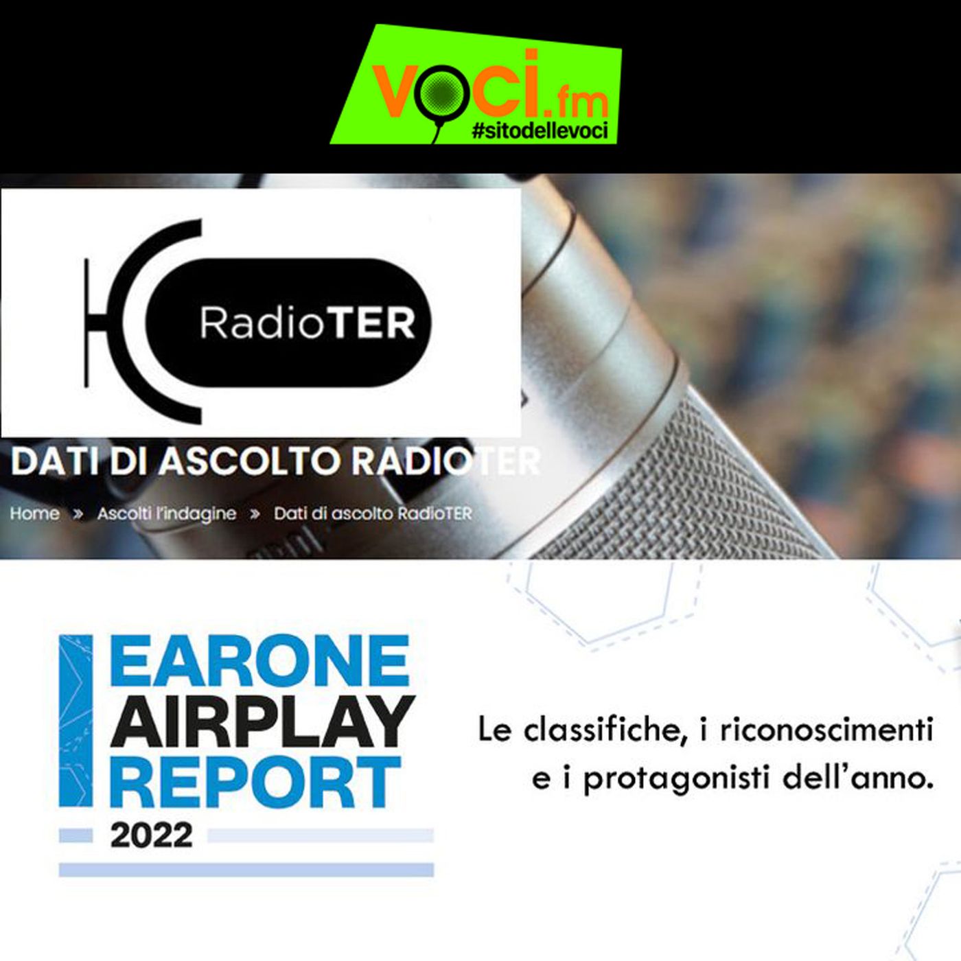 Clicca PLAY e ascolta la news ASCOLTI E CANZONI: LA RADIO NEL 2022 episode artwork