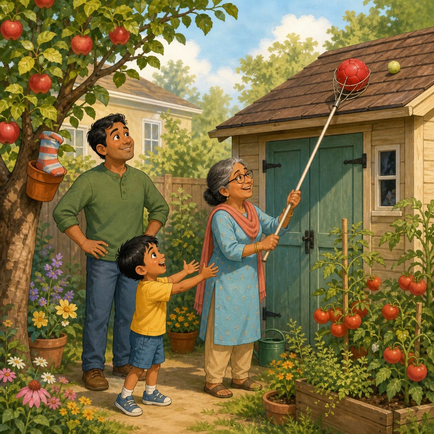 The Red Ball on Mrs. Patel’s Roof